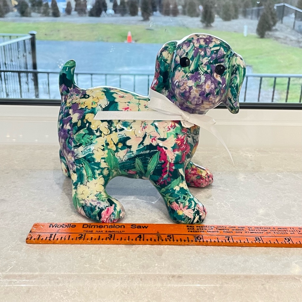 Joan Baker Decoupage Dog Figurine